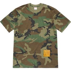 Supreme Shirts - Supreme Middle Finger to the World Tee Supreme Shirts - Supreme Middle Finger to the World Tee
